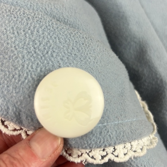 SOFT girl Esina Girls  Baby Blue Melton Cloth with Feminine Details - Picture 6 of 14